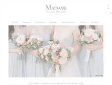Tablet Screenshot of madame-artisanfleuriste.com